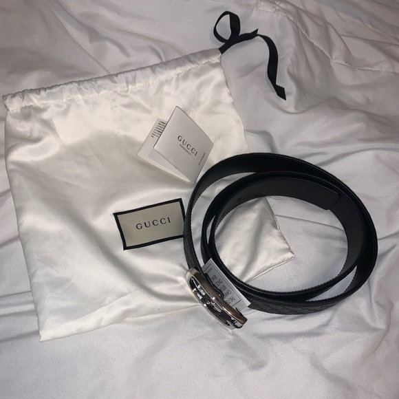 Gucci Pants - Authentic black leather Gucci belt